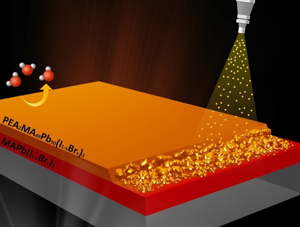 Researchers have developed a new precision spray-coating method called sequential spray deposition that enables multilayer perovskite absorber for advanced solar cell designs and could be scaled up for mass production. The technique could be used to create perovskite architectures with any number of layers. @ Pongsakorn Kanjanaboos, Mahidol University