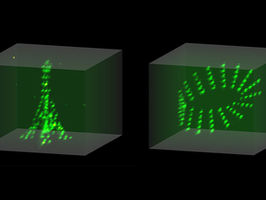 Rubidium atoms mimic the Eiffel Tower, a Möbius strip and other 3-D shapes