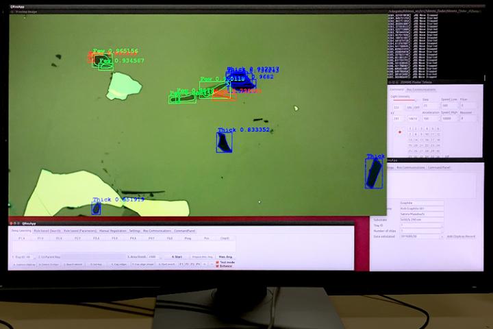 The University of Tokyo researchers develop a machine-learning algorithm for detecting atomically thin 2D materials, including graphene, from a microscope image in a fraction of a second--which may accelerate the industrial-scale production of next-generation electronics @ Institute of Industrial Science, The University of Tokyo
