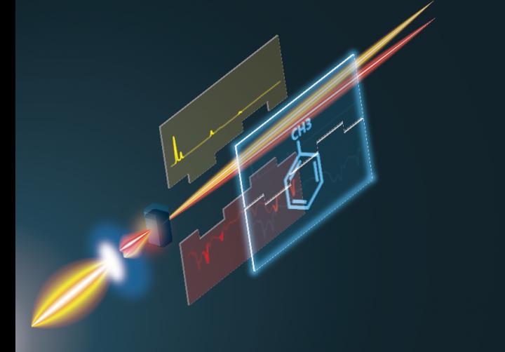 The new technique of complementary vibrational spectroscopy relies on improvements in ultrashort pulsed laser technology. Researchers at the University of Tokyo hope to use complementary vibrational spectroscopy to see molecules change shape in real time without invasive techniques. @ Takuro Ideguchi, CC BY-ND-4.0