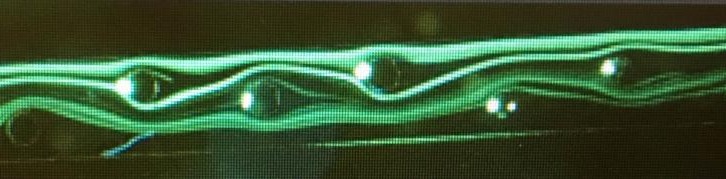 Liquid swirls around obstacles as water molecules are diverted from their path. @ Saint Louis University
