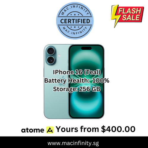 IPHONE 16 (256GB) TEAL | Mac Infinity