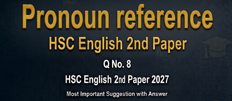 Pronoun Referencing (Eng 2nd Q.8 ) Suggestion for HSC 2027 / Pronoun Referencing Practice for HSC 2027