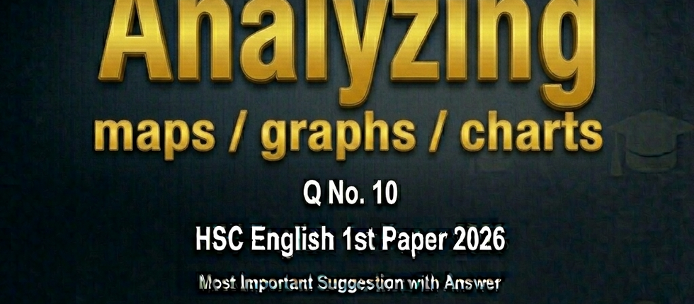 Graphs / Charts (Eng 1st Q.10 ) Suggestion for HSC 2026 / Most Important Graphs / Charts for HSC 2026 / Describing Graphs / Charts for HSC English 1st Paper Examination 2026