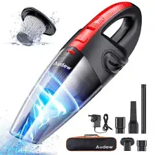 AUDEW Car Vacuum Cleaner Wet&Dry Cordless Strong Suction Handheld Cleaner Home