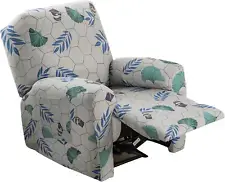 Stretch Recliner Slipcovers Printed Sofa Cover 4-Piece Fallon Collection Slipcov