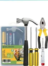 BLOSTM Basic Home Tool Kit 5pcs Essential Hand Tools Set Small Handy DIY Repairs