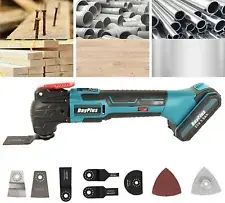 Cordless Oscillating Tool Multi Tools 20000 RPM 6 Various Speed with Saw Blades