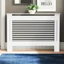 Multi-use White Radiator Cover Wall Cabinet MDF Heating Wood Furniture XL Large