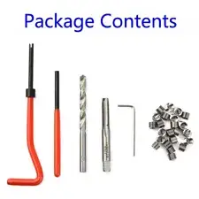 Accessories Thread Repair Inserts Set Wrench Hand Tools Drill Tap DIY Useful