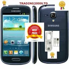 NEW SAMSUNG GALAXY S3 MINI UNLOCK MOBILE PHONE ANDROID SMARTPHONE Blue