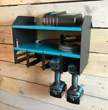 Makita Blue Drill Driver Impact Gun Storage Shelving Rack DIY Tools Workshop