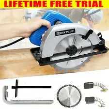Electric Mini Circular Saw Handheld Tool Wood Tile Metal Blades Guide DIY Saws