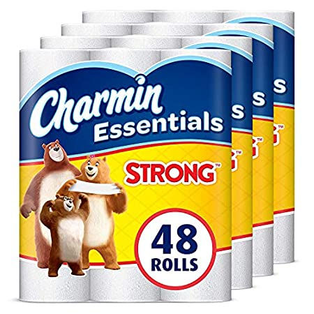 Charmin Essentials Strong Toilet Paper, 48 Giant Rolls