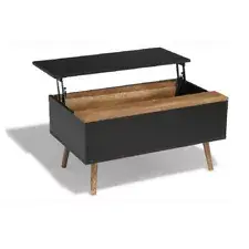 Wooden Coffee Table with Storage Lift Top Up Drawer Desk Living Room Furniture