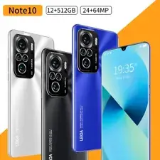 7.2 inch NOTE10 Dual Sim Unlocked Cell Phones 12GB+512GB Android Smart Phone