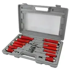 Dekton 12 Pack Of Screwdriver Positive Phillips Flat Tool DIY Hex Shank Steel