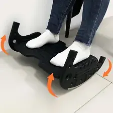 Black Foot Rest for Under Desk Shaking Static Dual Use Anti Skid Rubber Pads
