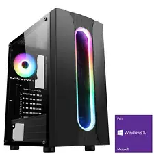 Ultra Fast AMD 9600 Quad Core 8GB 1TB USB3 Windows 10 Gaming PC Computer Sauron