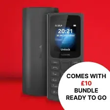 Nokia 105 mobile phone with �10 Sim Card Preloaded Pay as You Go vodafone PAYG