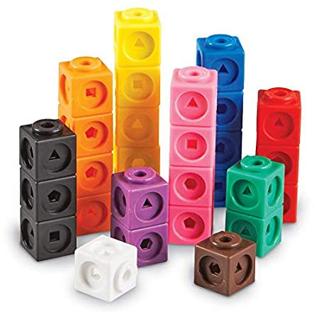 Learning Resources Mathlink Cubes, Educational Counting Toy, Set of 100 Cubes