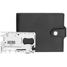 Multi Tool And Wallet Leather Faux Wallet DIY Card Tools Fathers Day Gift Boxed