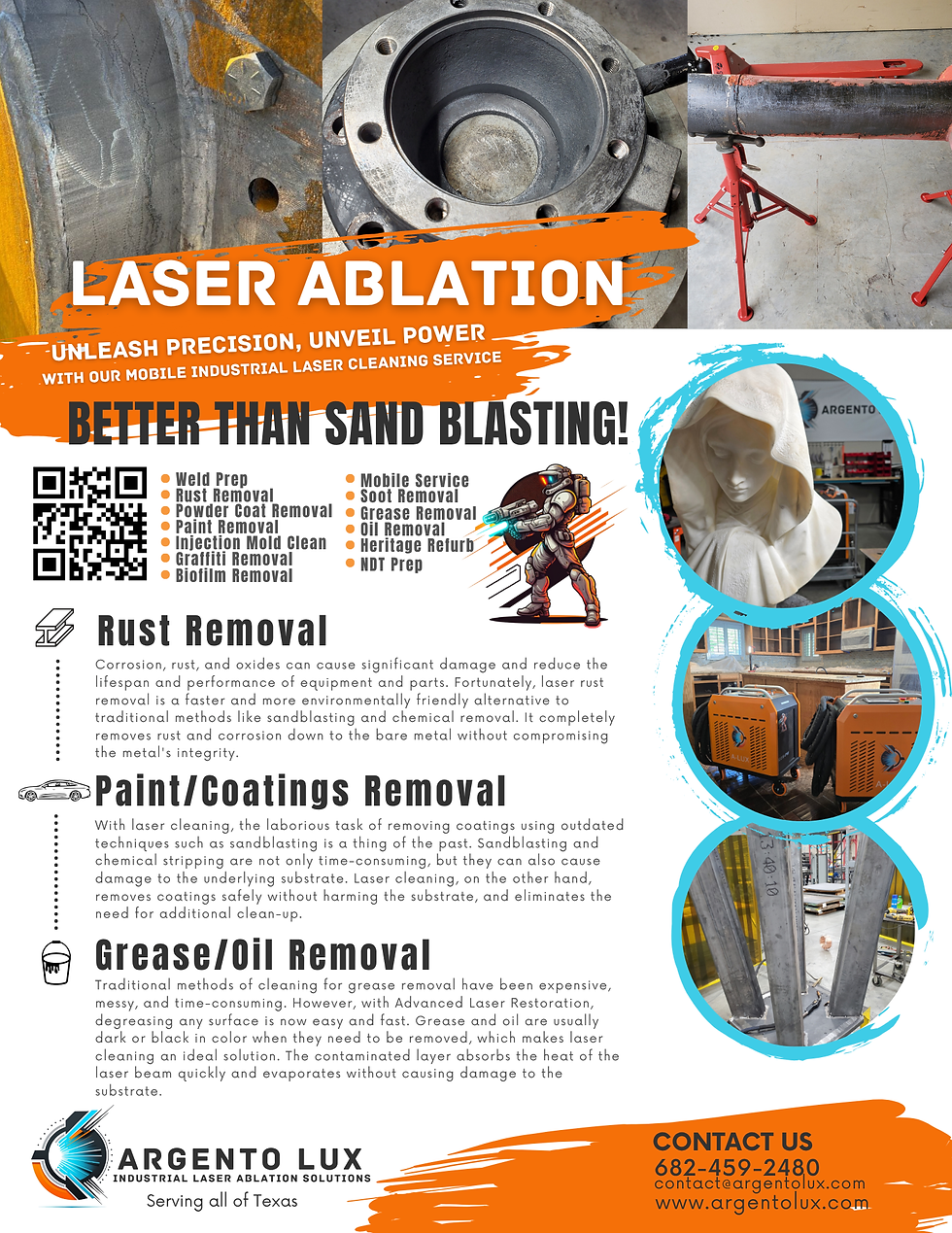 Argento Lux better than Sandblasting Flyer
