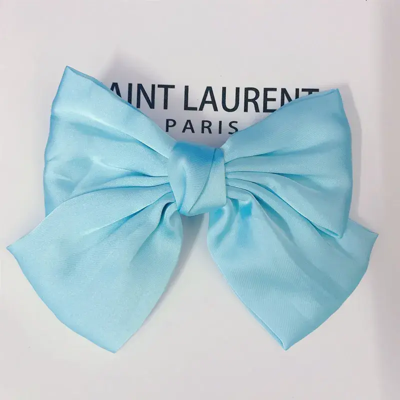 Thumbnail: Fashion Ribbon Hairgrips Big Large Bow Hairpin for Women Girls Satin Trendy