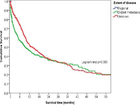 Figure 4 Childhood lymphoid leukemia survival by extent of disease, RCR and MCR, 2006-2017.