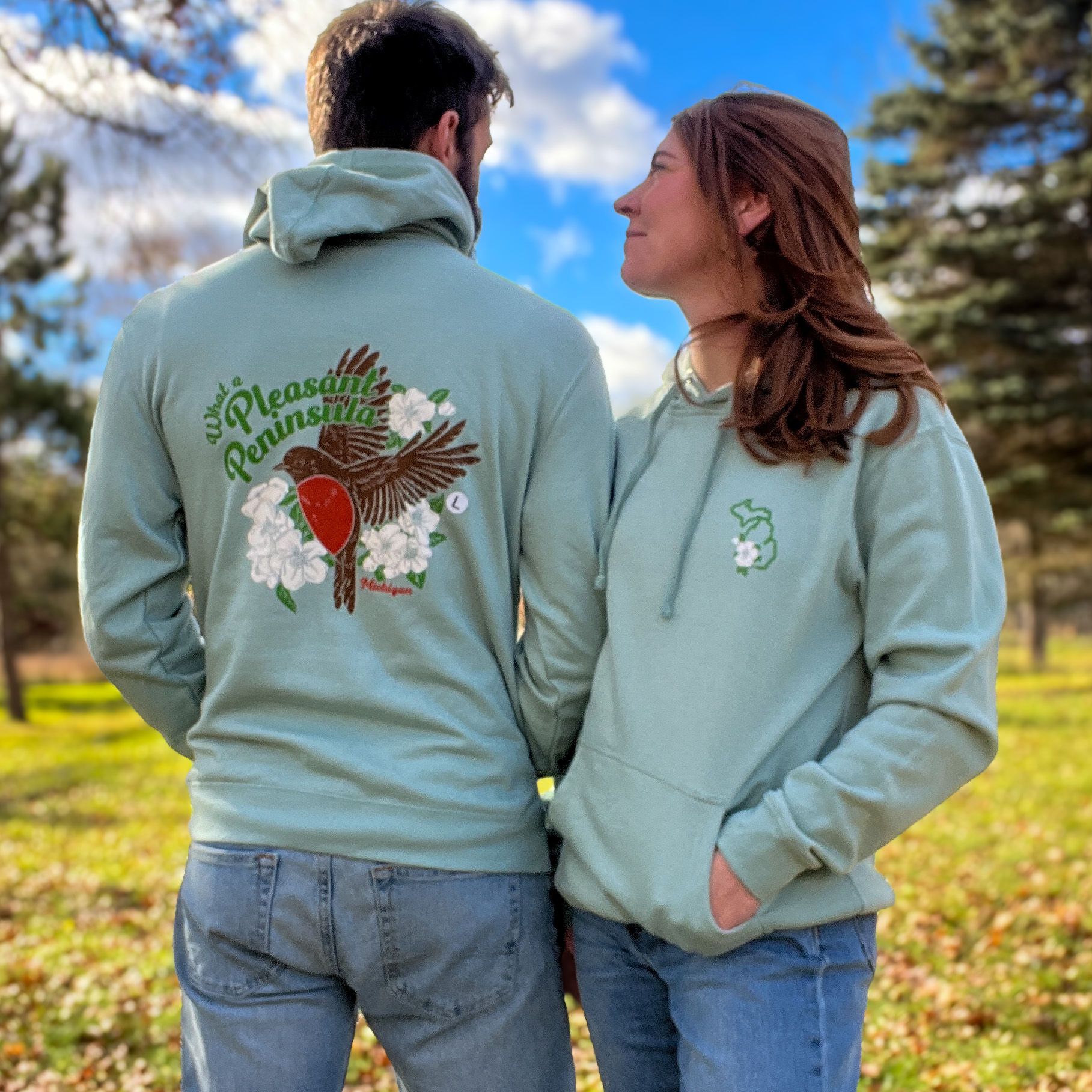 Pleasant Peninsula Hoodie | Sage
