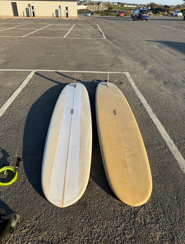 Custom resin tint PU polyola traditional single fin longboards  