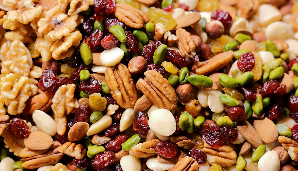 Los frutos secos y semillas hacen parte de una dieta equilibrada.