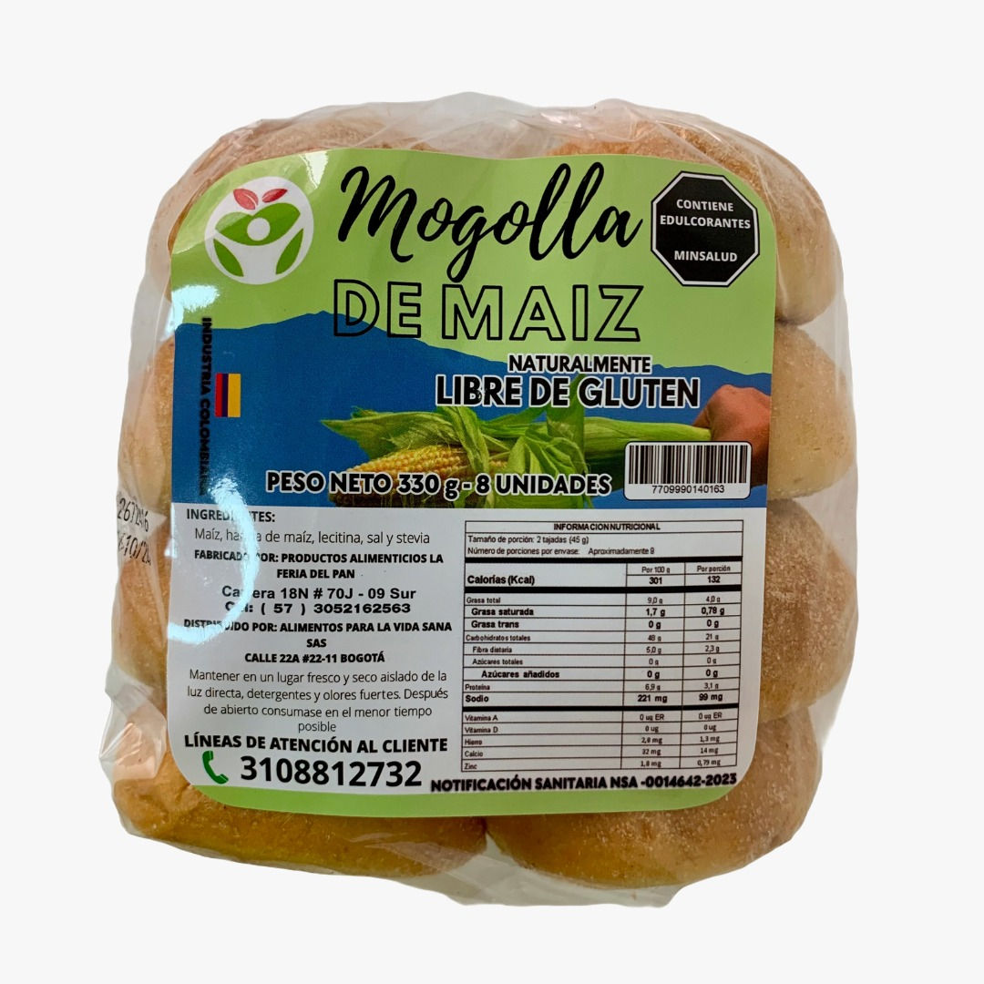 Mogolla de maíz libre de gluten 330 grs
