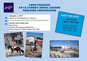 Sydney Royal 2018 - Vaulting Competition 30th March 2018