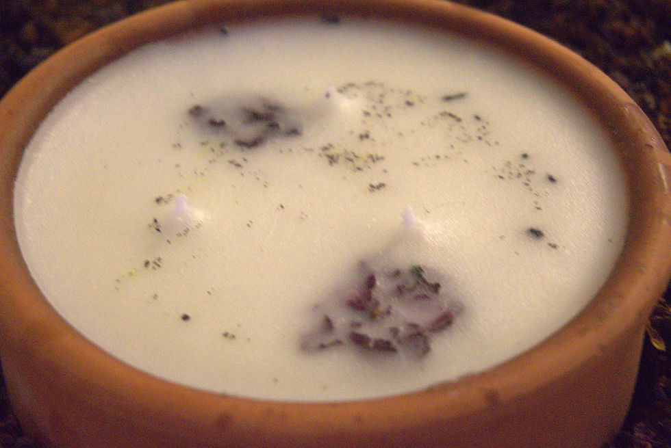 Bees Wax Lavender Candle