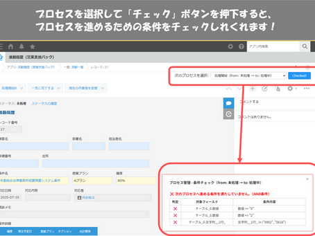 プロセス管理 - 条件チェック プラグイン