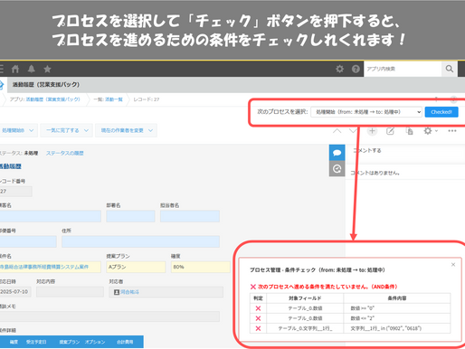 プロセス管理 - 条件チェック プラグイン