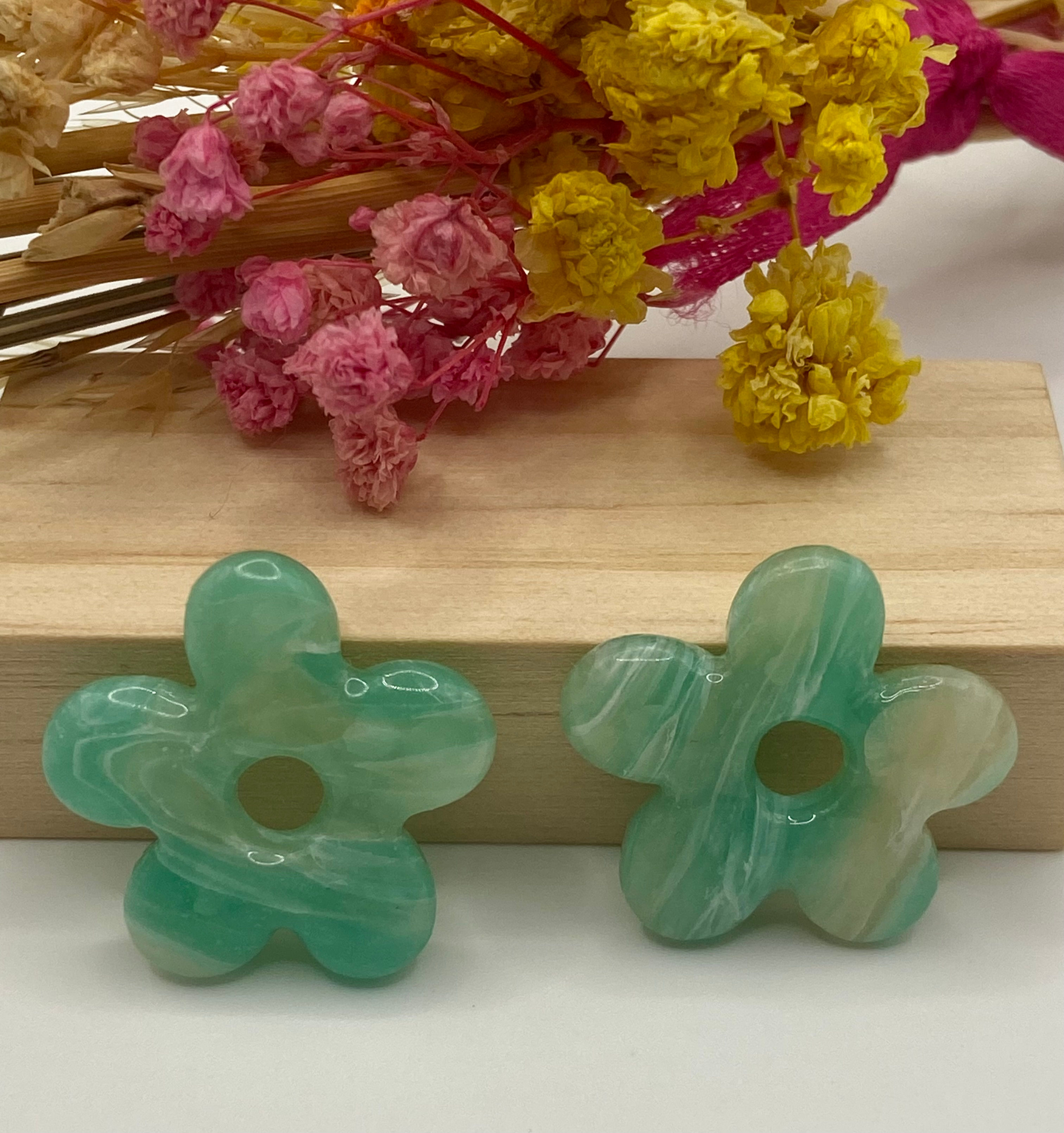 Ludivyne marbré bleu-vert transparent