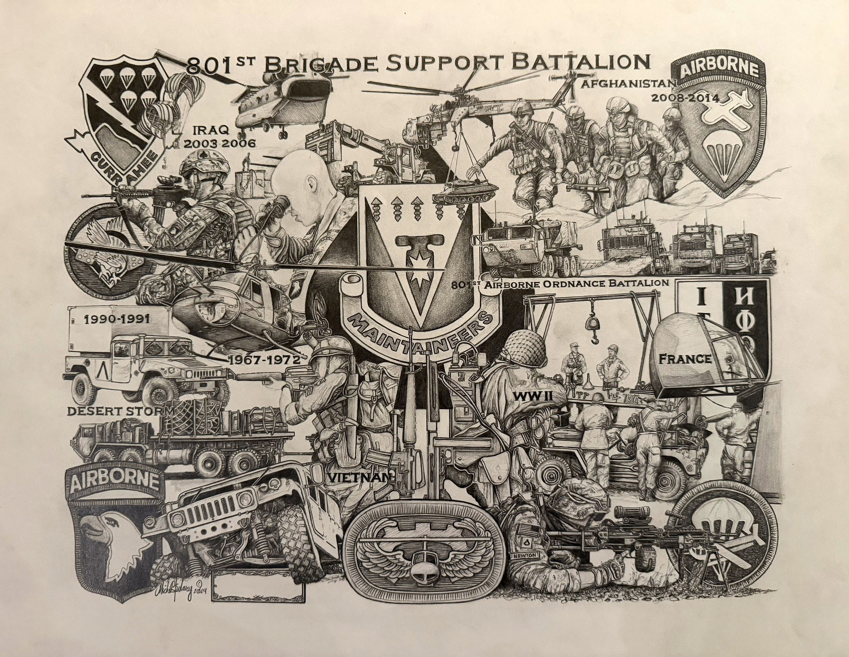 Original "Maintaineers" for the 801st Brigade Support Battalion