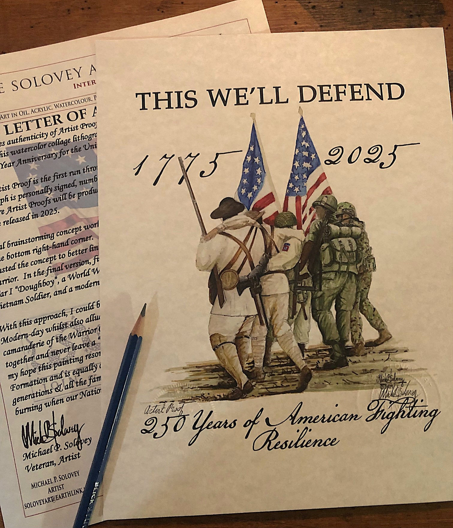 "This We'll Defend" 8.5 x 11 Artist Proof