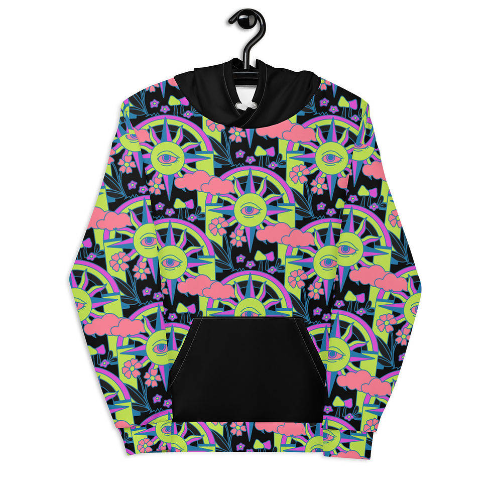 Miniature : Unisex Hoodie Trippy, Mushroom Hoodie, Cute Hoodie