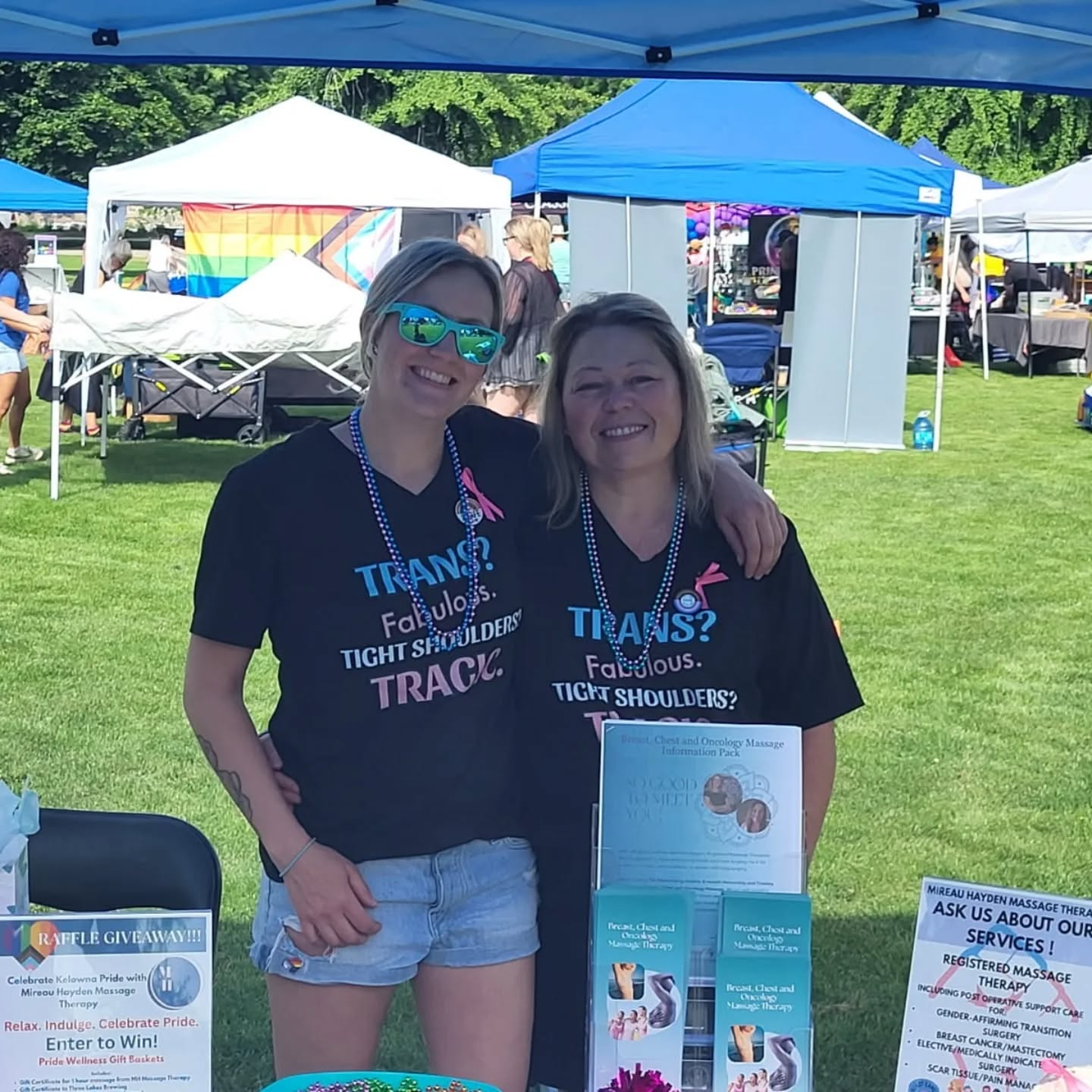 Kalie (Left) Business Partner (Right) at Kelowna PRIDE