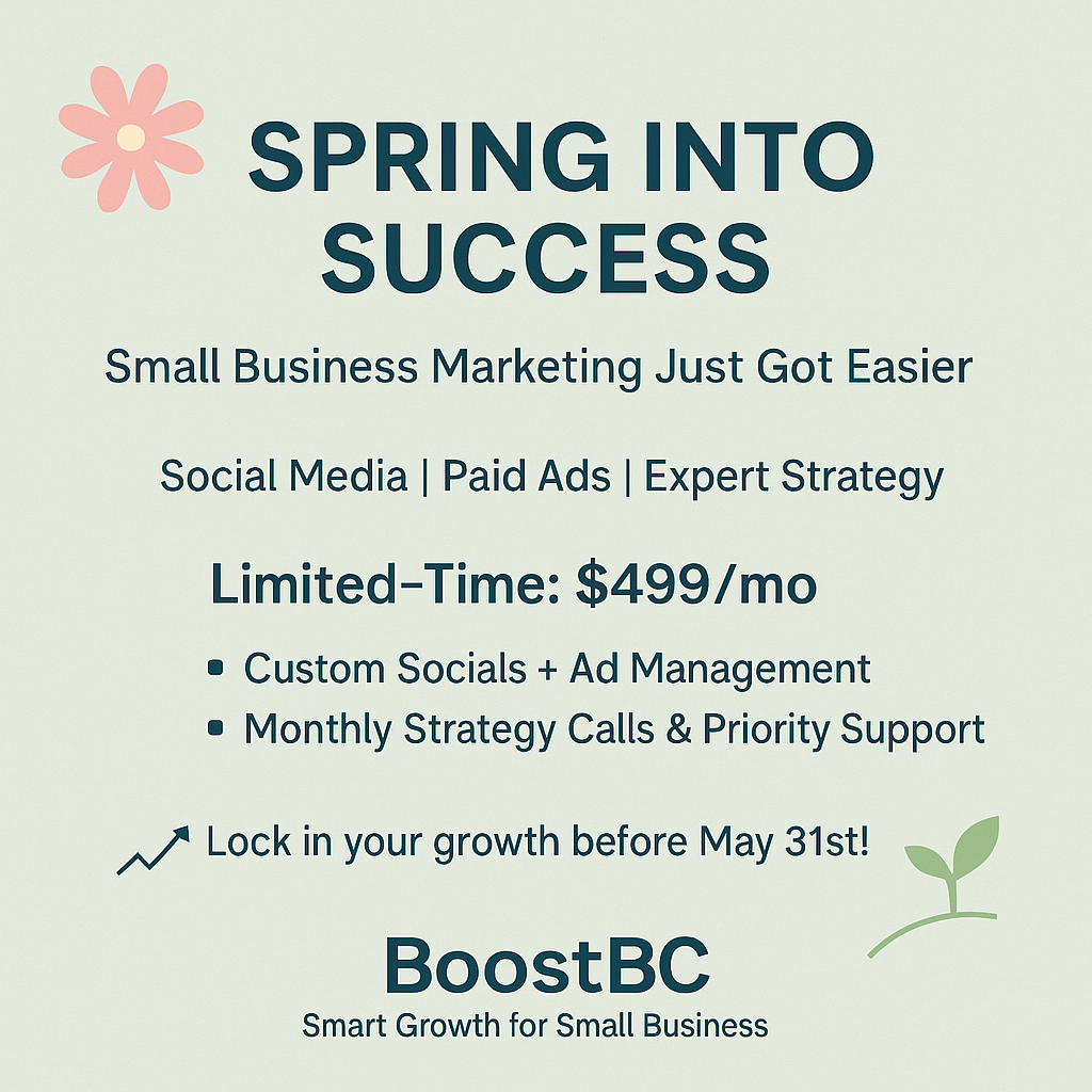 Spring Into Growth: Limited-Time Marketing Package for Small Businesses