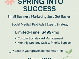 Spring Into Growth: Limited-Time Marketing Package for Small Businesses 🌱