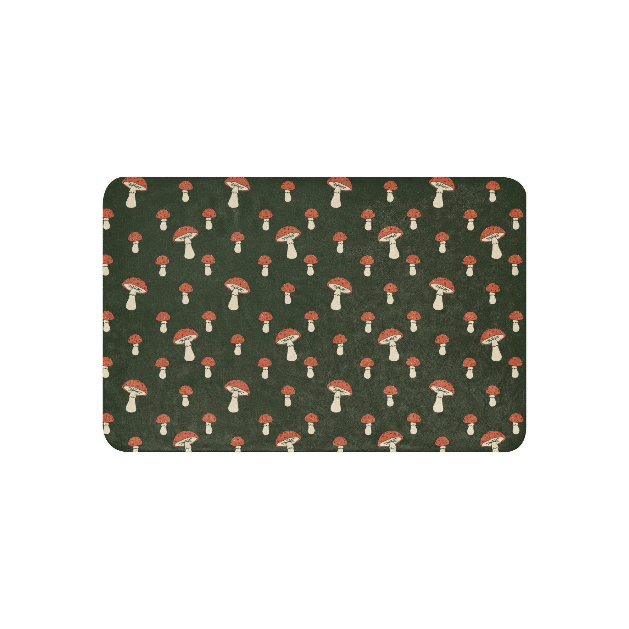 Mushroom Sherpa blanket