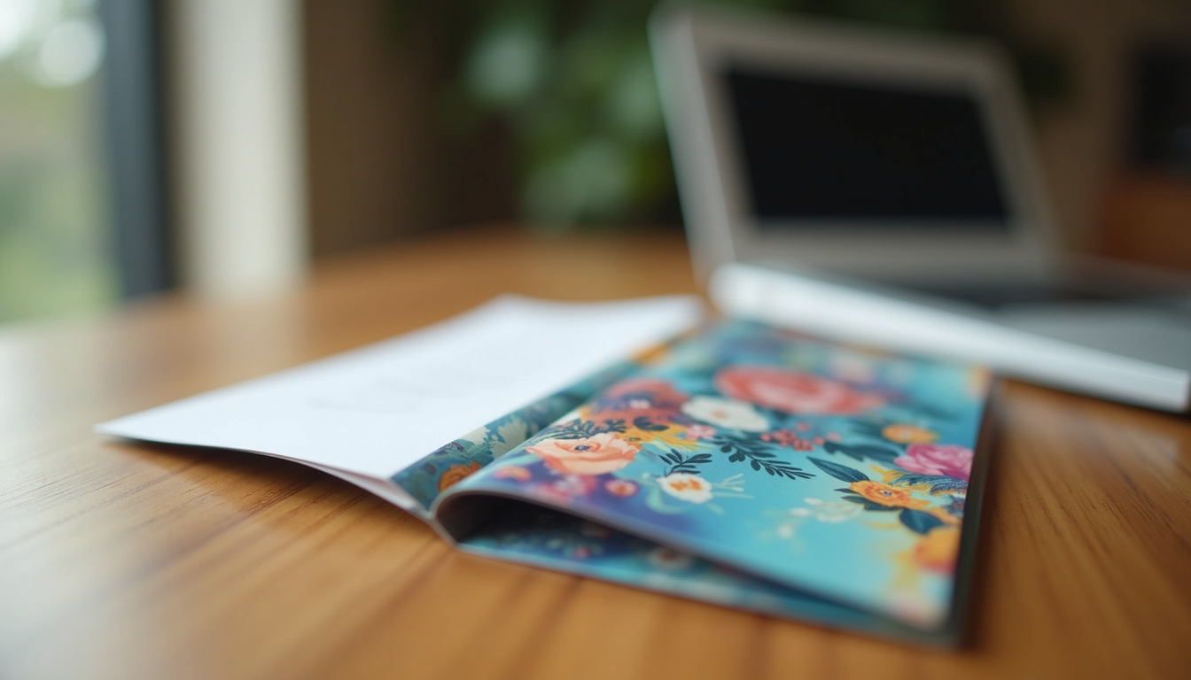 Colorful tri-fold brochure showcasing local business services
