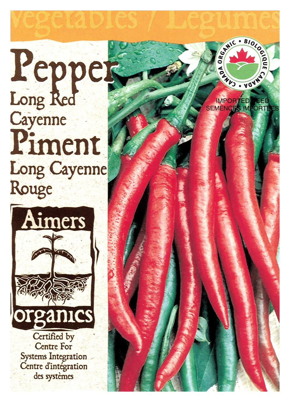 Semences Piment Long Cayenne Rouge - Jardin des Trouvailles