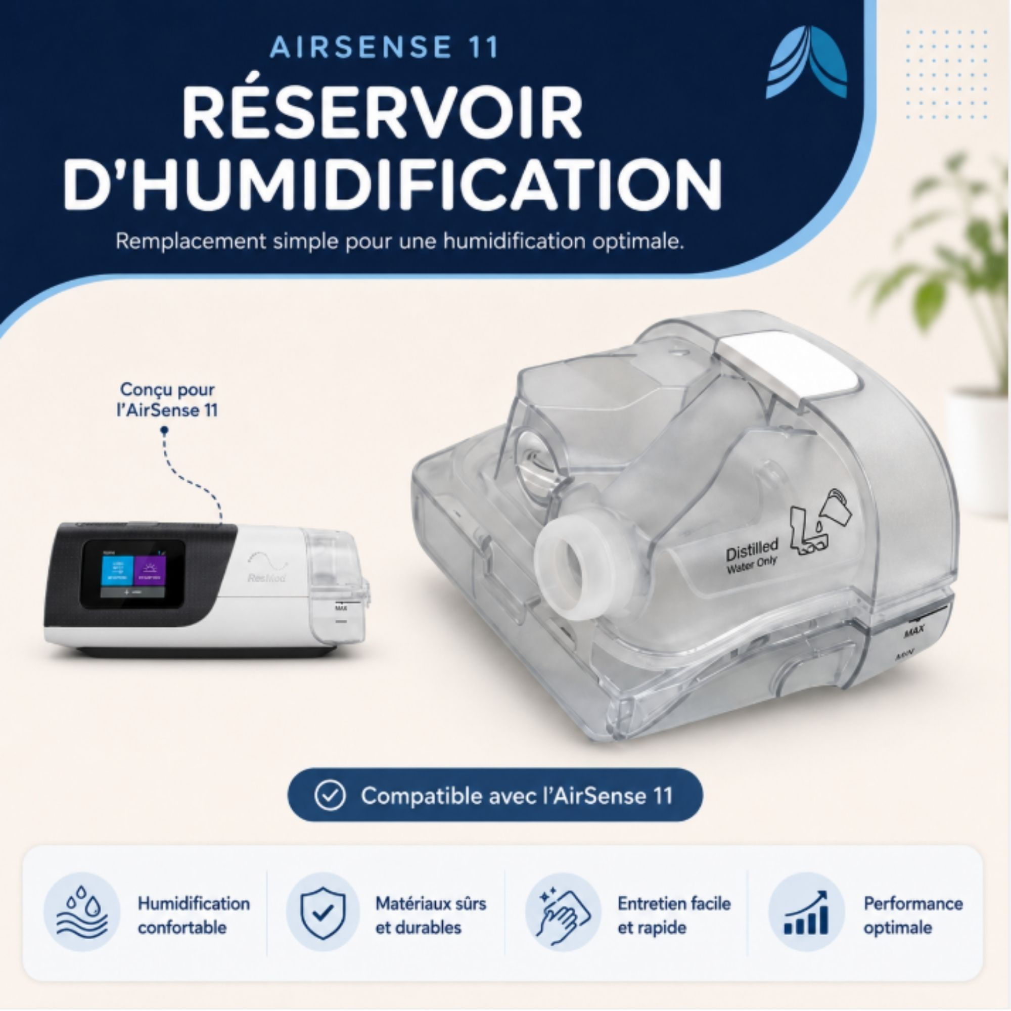 Réservoir d'eau - Resmed Airsense 11