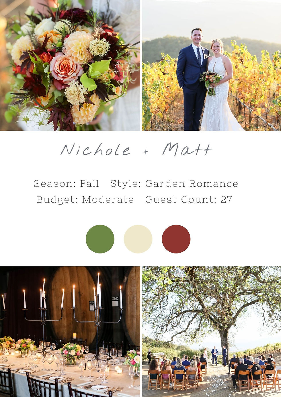 wedding in wine country