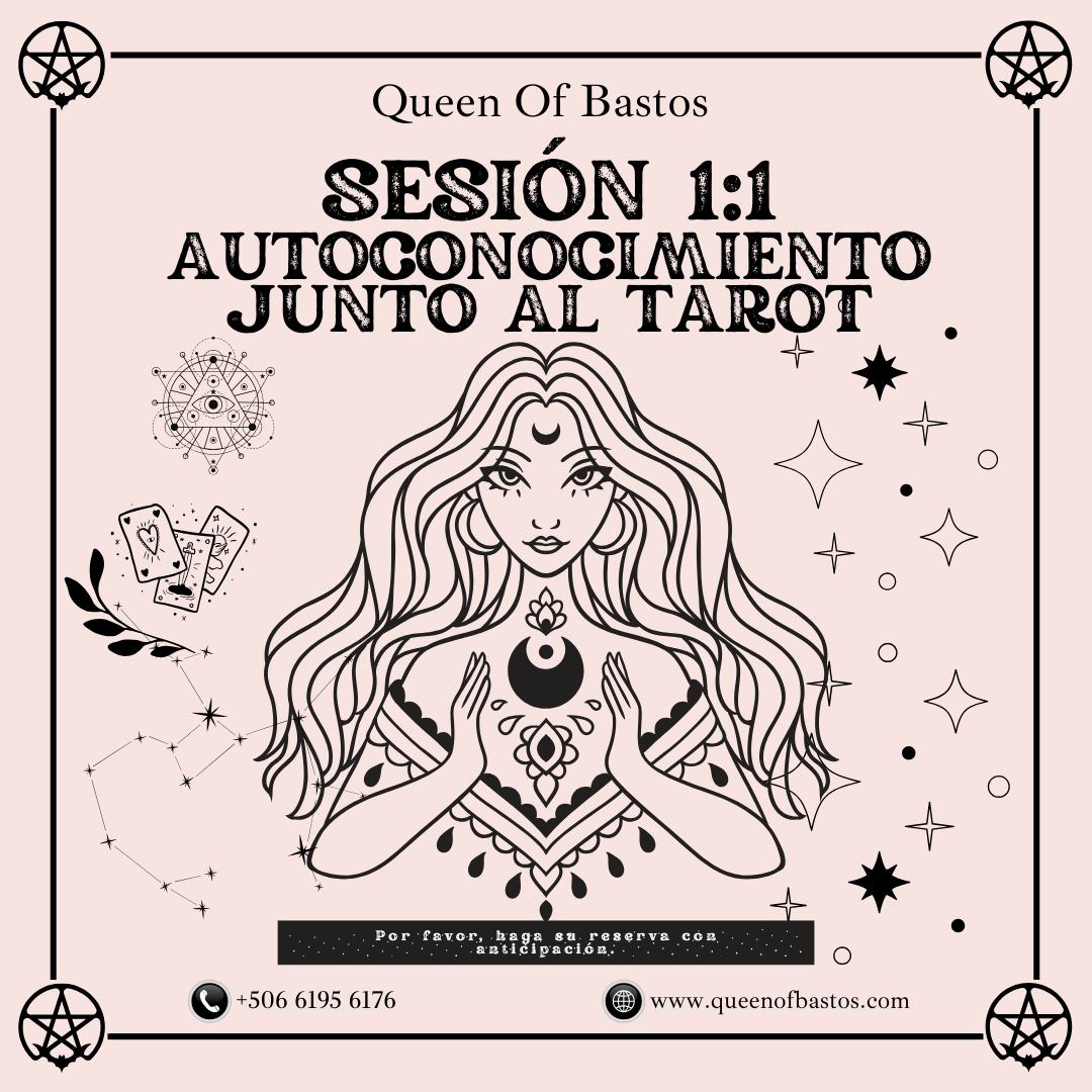 Vista frontal carta de Tarot del sol